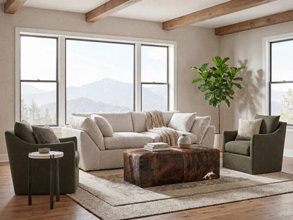 Hooker Furniture - Aurora 8 ft. 2 over 2 Sofa in Ivory - HFC-7424-801-T40111-03 view 7