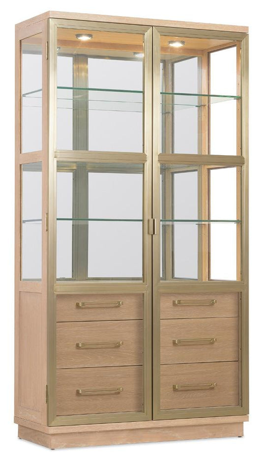 Hooker Furniture- Banyon Bay Display Cabinet in Light Wood - 6081-75906-82 veiw 1