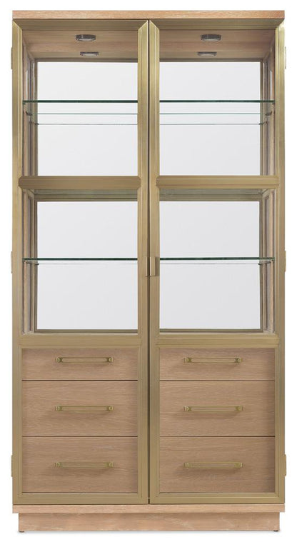 Hooker Furniture- Banyon Bay Display Cabinet in Light Wood - 6081-75906-82 veiw 3