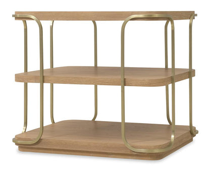 Hooker Furniture- Banyon Bay End Table in Light Wood - 6081-80113-82 veiw 2