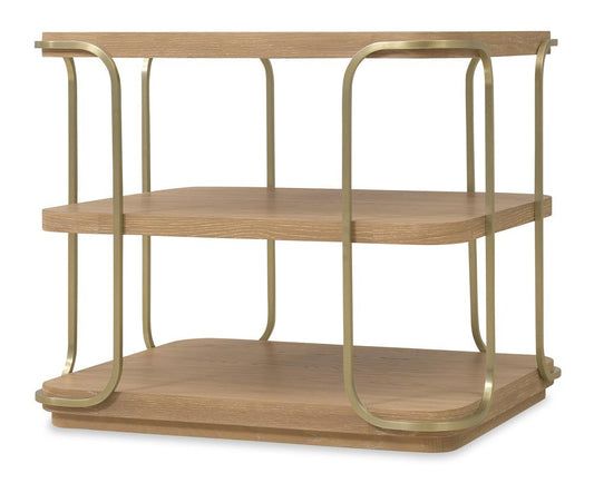 Hooker Furniture- Banyon Bay End Table in Light Wood - 6081-80113-82 veiw 2