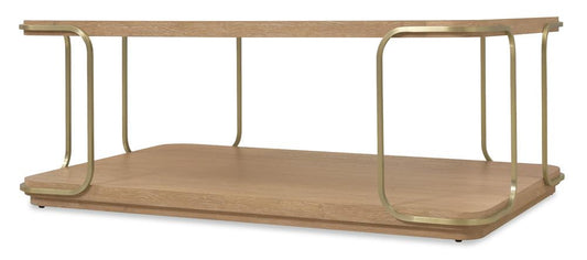 Hooker Furniture- Banyon Bay Rectangle Cocktail Table in Light Wood - 6081-80110-82 veiw 2