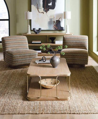 Hooker Furniture- Banyon Bay Rectangle Cocktail Table in Light Wood - 6081-80110-82 veiw 4