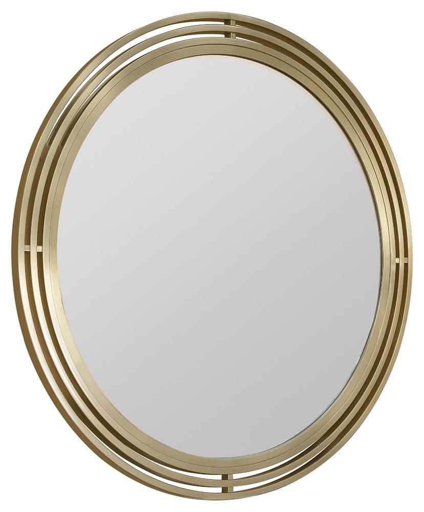 Hooker Furniture- Banyon Bay Round Mirror in Golds - 6081-90007-82 veiw 1