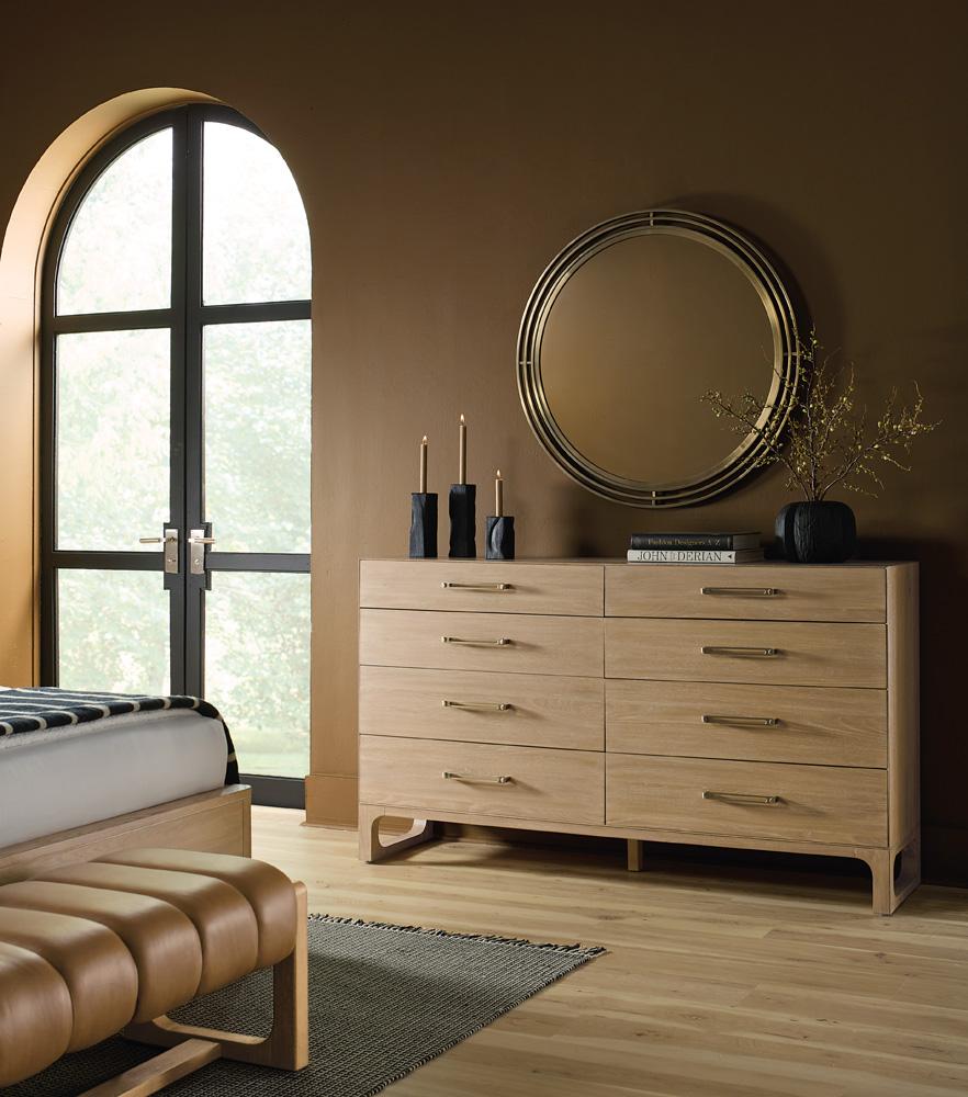 Hooker Furniture- Banyon Bay Round Mirror in Golds - 6081-90007-82 veiw 3
