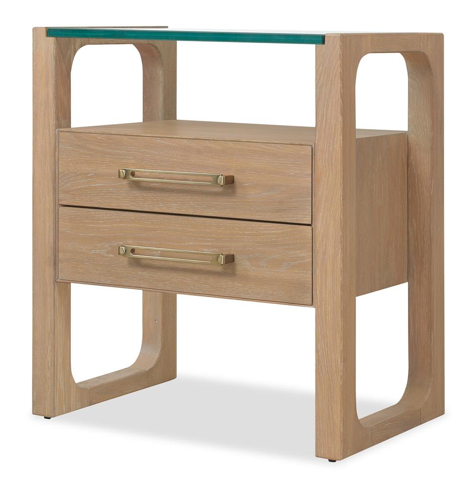 Hooker Furniture- Banyon Bay Two Drawer Nightstand in Light Wood - 6081-90116-82 veiw 2