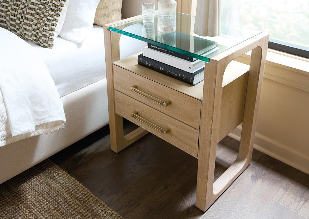 Hooker Furniture- Banyon Bay Two Drawer Nightstand in Light Wood - 6081-90116-82 veiw 4
