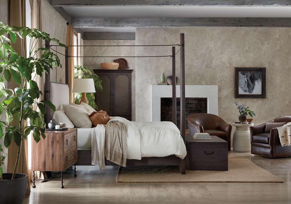 Hooker Furniture - Big Sky King Poster Bed w/canopy - 6700-90666-98 veiw 3