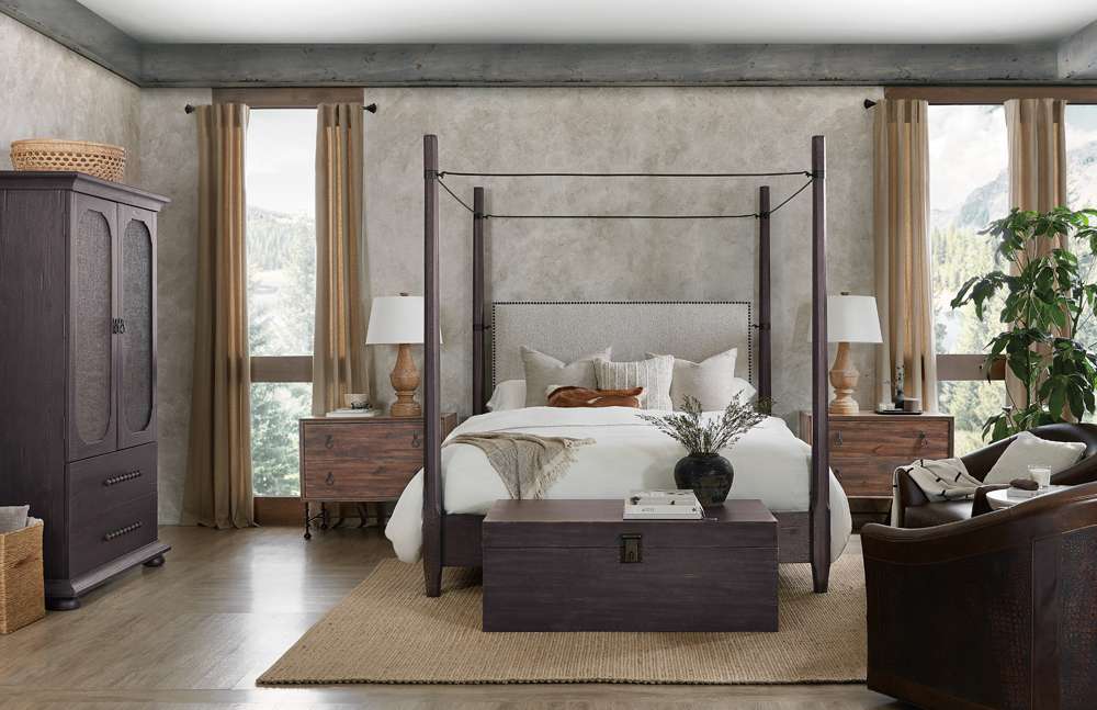 Hooker Furniture - Big Sky King Poster Bed w/canopy - 6700-90666-98 veiw 5