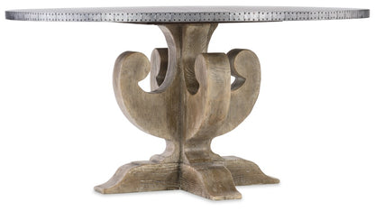 Hooker Furniture - Boheme Ascension 60in Zinc Round Dining Table - 5750-75213-SLV veiw 1