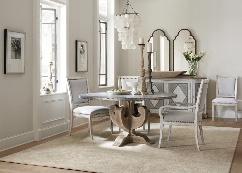 Hooker Furniture - Boheme Ascension 60in Zinc Round Dining Table - 5750-75213-SLV veiw 7