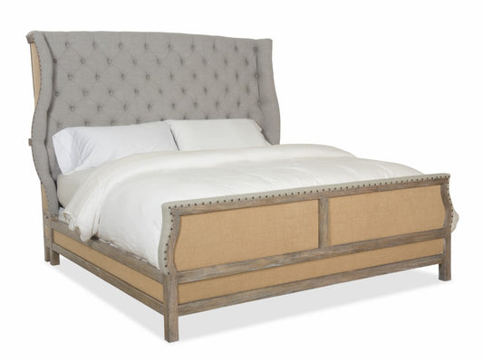 Hooker Furniture - Boheme Bon Vivant De-Constructed King Uph Bed - 5750-90166-MWD veiw 1