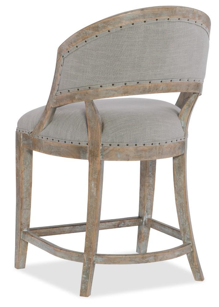 Hooker Furniture - Boheme Garnier Barrel Back Counter Stool - 5750-25350-MWD veiw 2