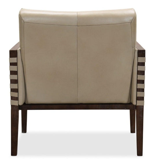 Hooker Furniture - Carverdale Leather Club Chair w/Wood Frame - CC401-082 veiw 2