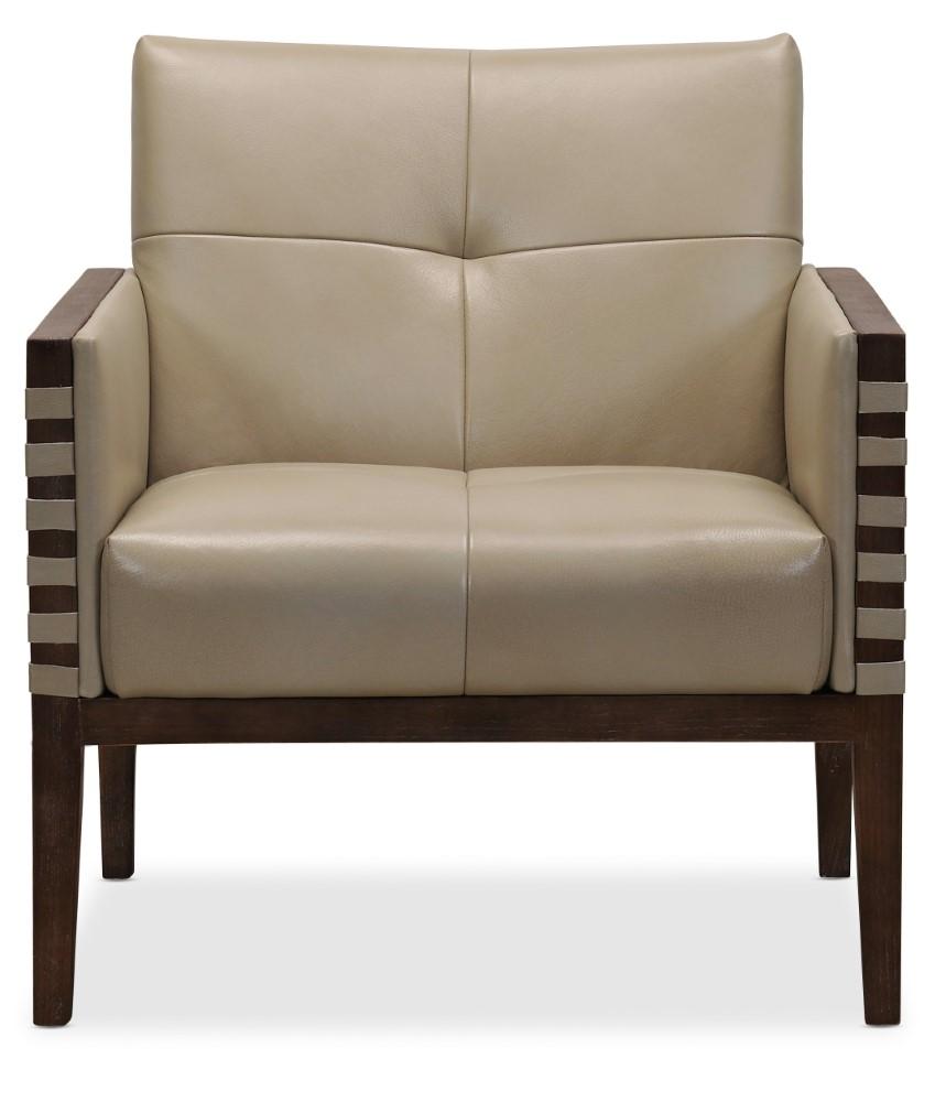 Hooker Furniture - Carverdale Leather Club Chair w/Wood Frame - CC401-082 veiw 4