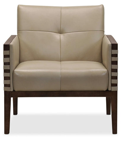 Hooker Furniture - Carverdale Leather Club Chair w/Wood Frame - CC401-082 veiw 4