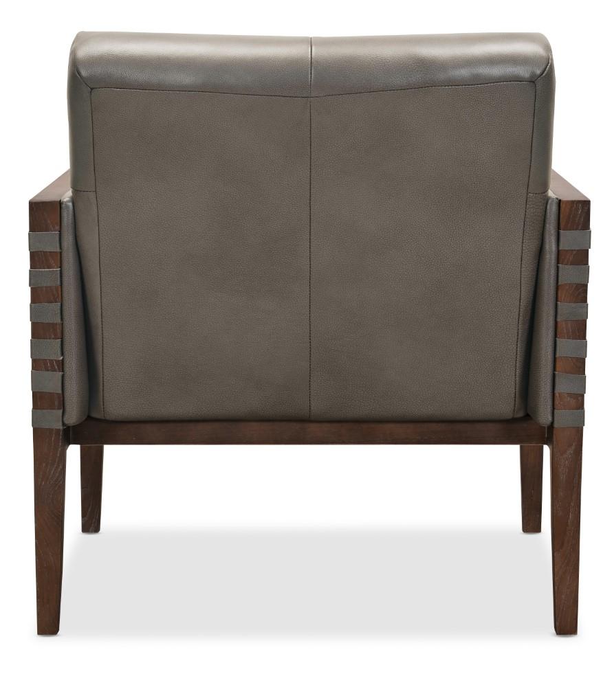 Hooker Furniture - Carverdale Leather Club Chair w/Wood Frame - CC401-095 veiw 2