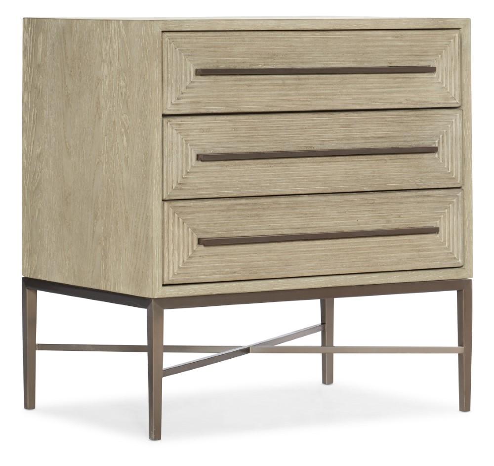 Hooker Furniture - Cascade Three-Drawer Nightstand - 6120-90115-80 veiw 1