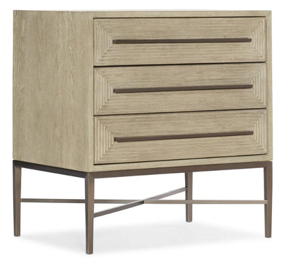 Hooker Furniture - Cascade Three-Drawer Nightstand - 6120-90115-80 veiw 1