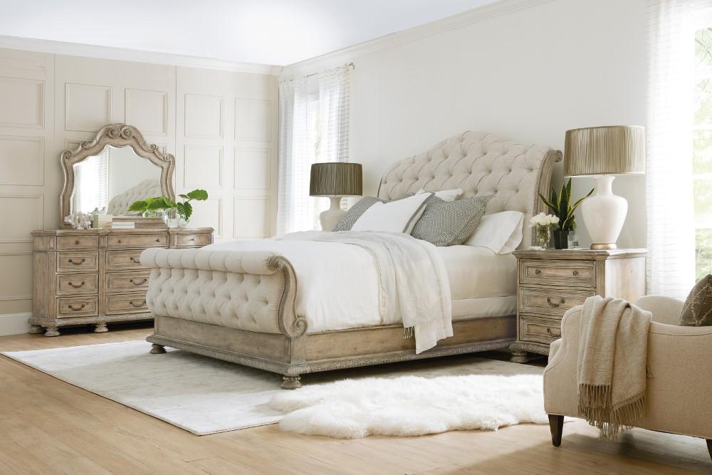 Hooker Furniture - Castella King Tufted Bed - 5878-90566-80 veiw 5