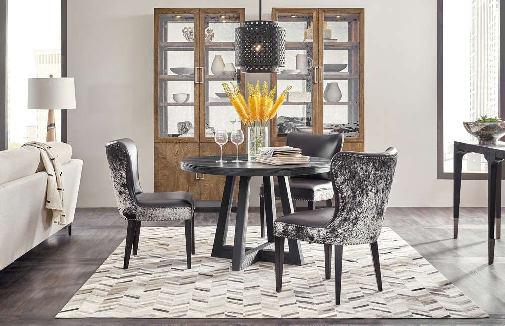 Hooker Furniture - Chapman Shou Sugi Ban Petite Round Dining Table - 6033-75201-99 veiw 2