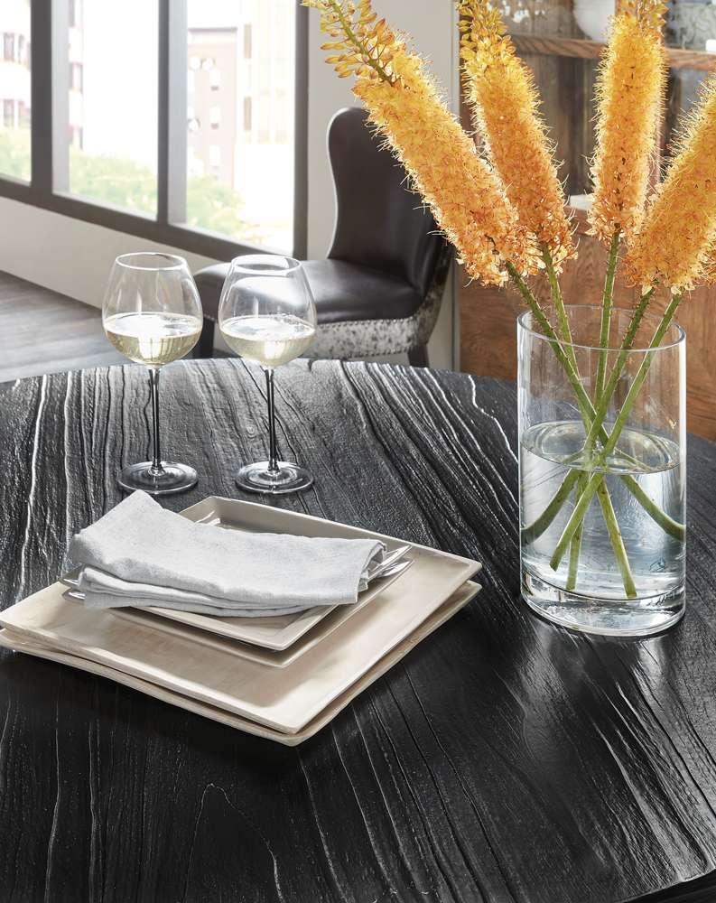 Hooker Furniture - Chapman Shou Sugi Ban Petite Round Dining Table - 6033-75201-99 veiw 4