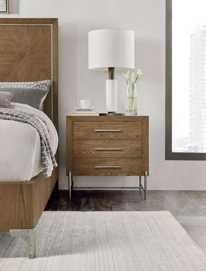 Hooker Furniture - Chapman Three-Drawer Nightstand - 6033-90116-85 veiw 4