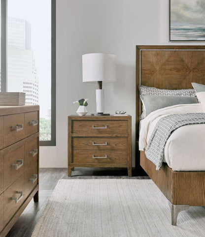 Hooker Furniture - Chapman Three-Drawer Nightstand - 6033-90016-85 veiw 3