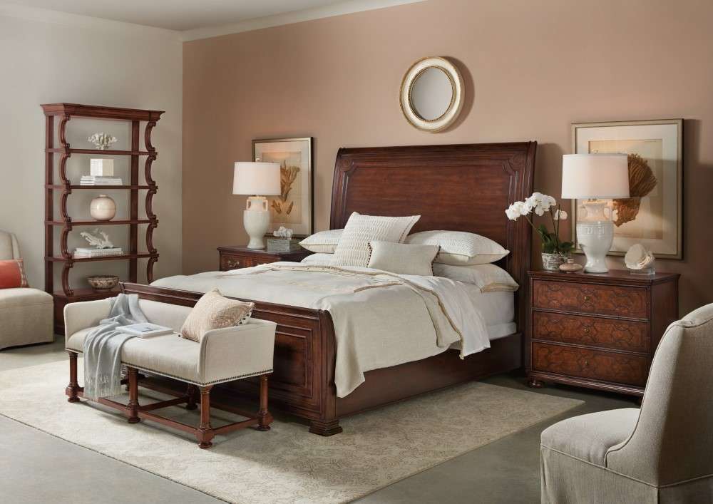 Hooker Furniture - Charleston King Sleigh Bed - 6750-90466-85 veiw 3
