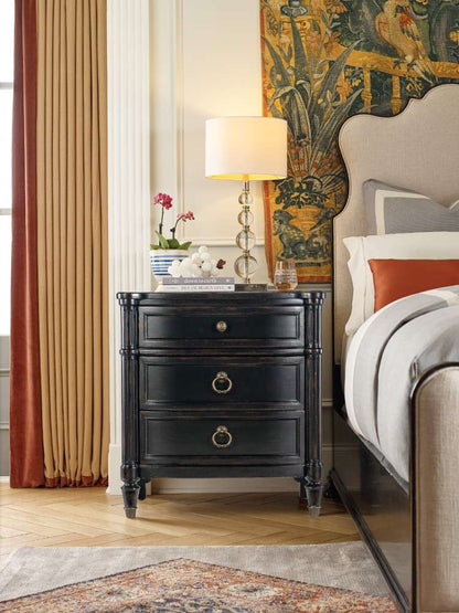 Hooker Furniture - Charleston Three-Drawer Nightstand - 6750-90015-97 veiw 4