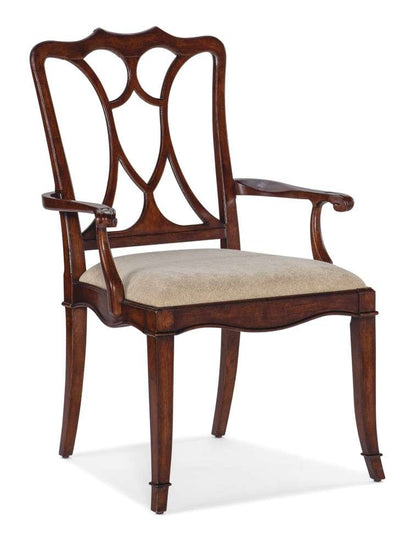 Hooker Furniture - Charleston Upholstered Seat Arm Chair - 6750-75300-85 veiw 1