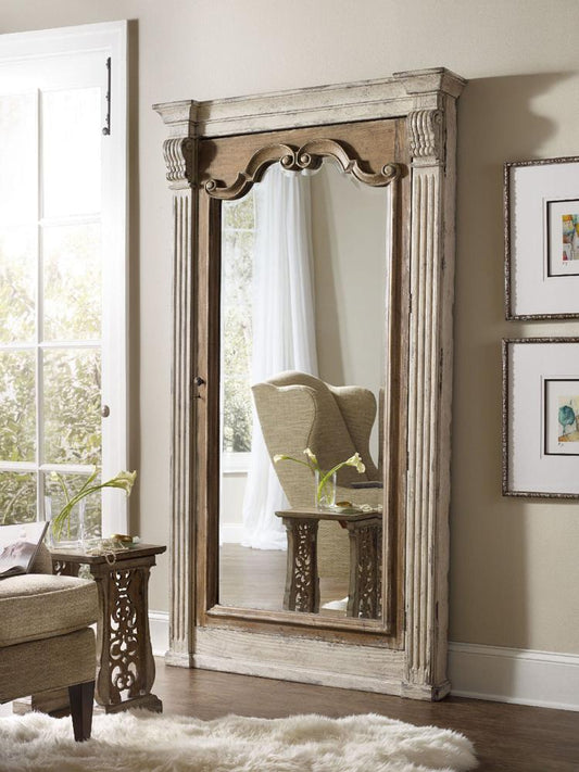 Hooker Furniture - Chatelet Floor Mirror w/Jewelry Armoire Storage - 5351-50003 veiw 1