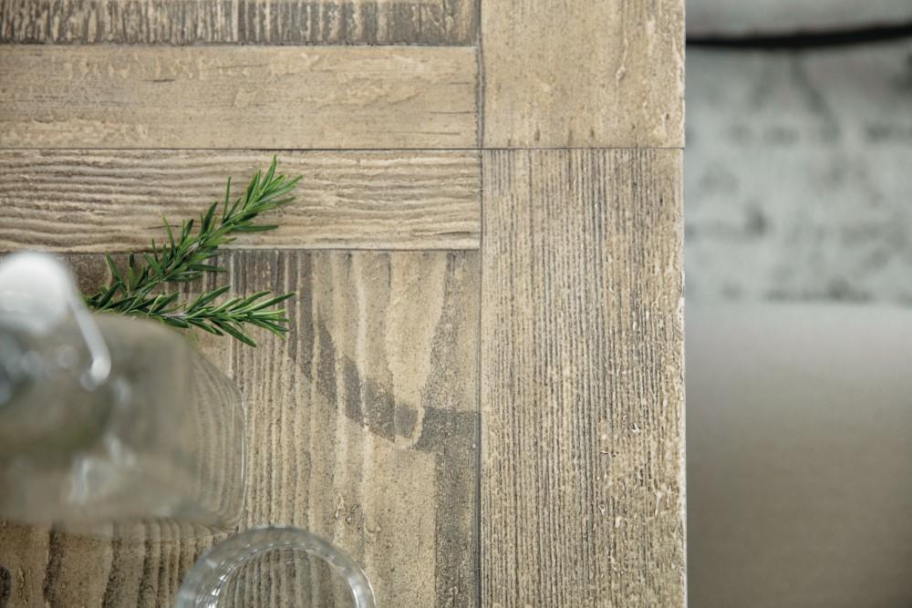 Hooker Furniture - Ciao Bella 84in Trestle Table w/ 2 - 18in Leaves - Flaky White/Black - 5805-75200-80 veiw 2