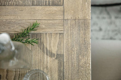 Hooker Furniture - Ciao Bella 84in Trestle Table w/ 2 - 18in Leaves - Flaky White/Black - 5805-75200-80 veiw 2