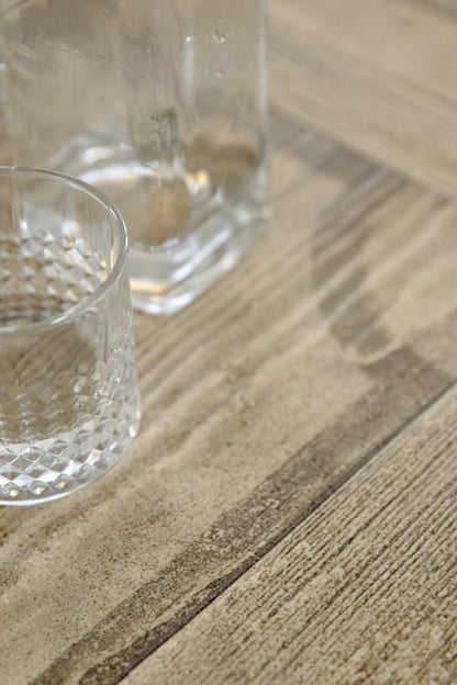 Hooker Furniture - Ciao Bella 84in Trestle Table w/ 2 - 18in Leaves - Flaky White/Black - 5805-75200-80 veiw 3