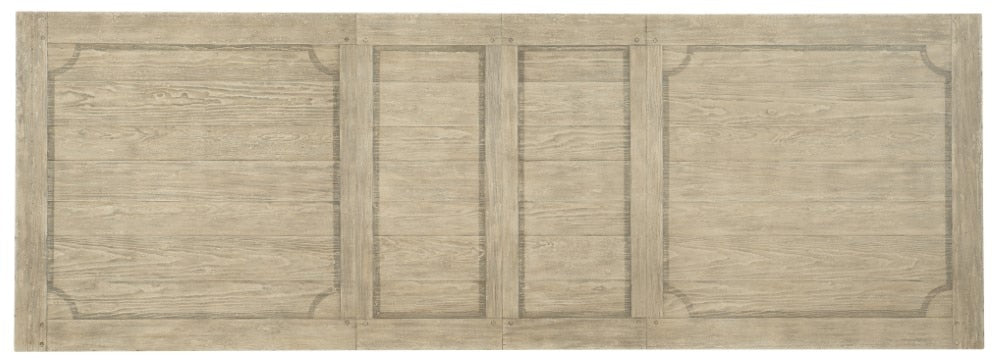 Hooker Furniture - Ciao Bella 84in Trestle Table w/ 2 - 18in Leaves - Flaky White/Black - 5805-75200-80 veiw 6