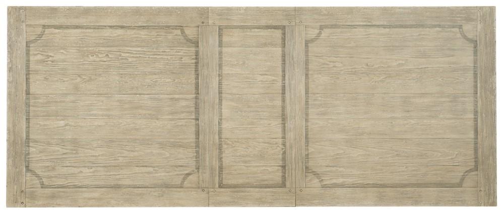 Hooker Furniture - Ciao Bella 84in Trestle Table w/ 2 - 18in Leaves - Flaky White/Black - 5805-75200-80 veiw 7