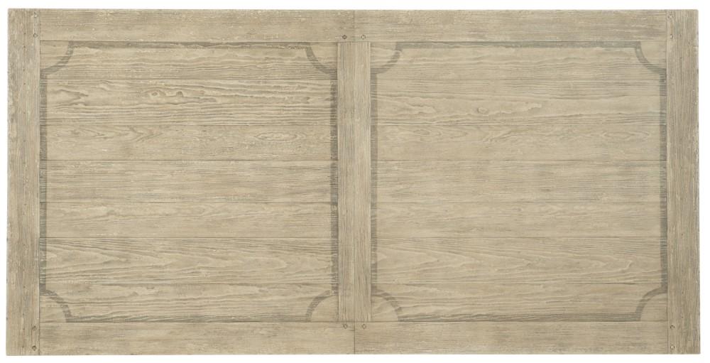 Hooker Furniture - Ciao Bella 84in Trestle Table w/ 2 - 18in Leaves - Flaky White/Black - 5805-75200-80 veiw 8