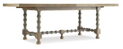 Hooker Furniture - Ciao Bella 84in Trestle Table w/ 2 - 18in Leaves - Natural/Gray - 5805-75200-85 veiw 1