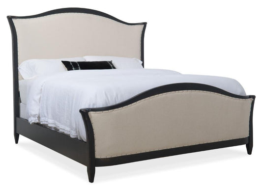 Hooker Furniture - Ciao Bella Cal King Upholstered Bed - Black - 5805-90860-99 veiw 1