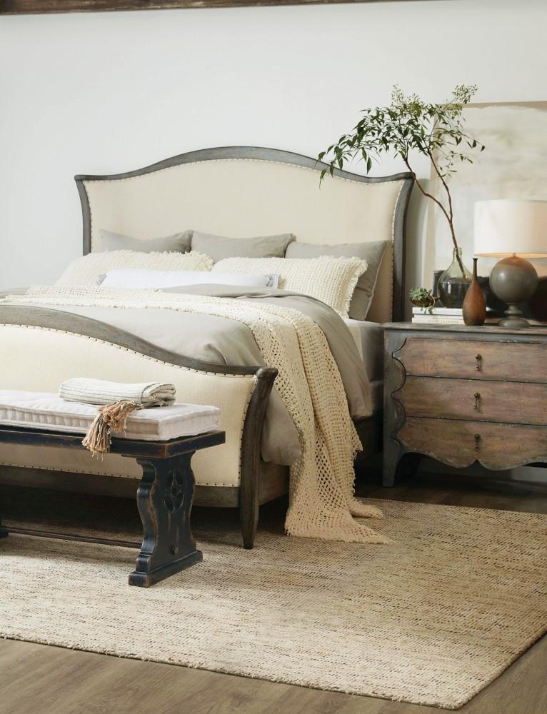 Hooker Furniture - Ciao Bella King Upholstered Bed - Speckled Gray - 5805-90866-96 veiw 2