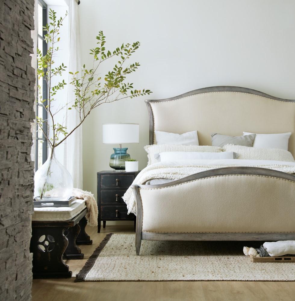 Hooker Furniture - Ciao Bella King Upholstered Bed - Speckled Gray - 5805-90866-96 veiw 3