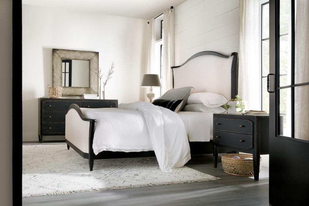Hooker Furniture - Ciao Bella Queen Upholstered Bed - Black - 5805-90850-99 veiw 8