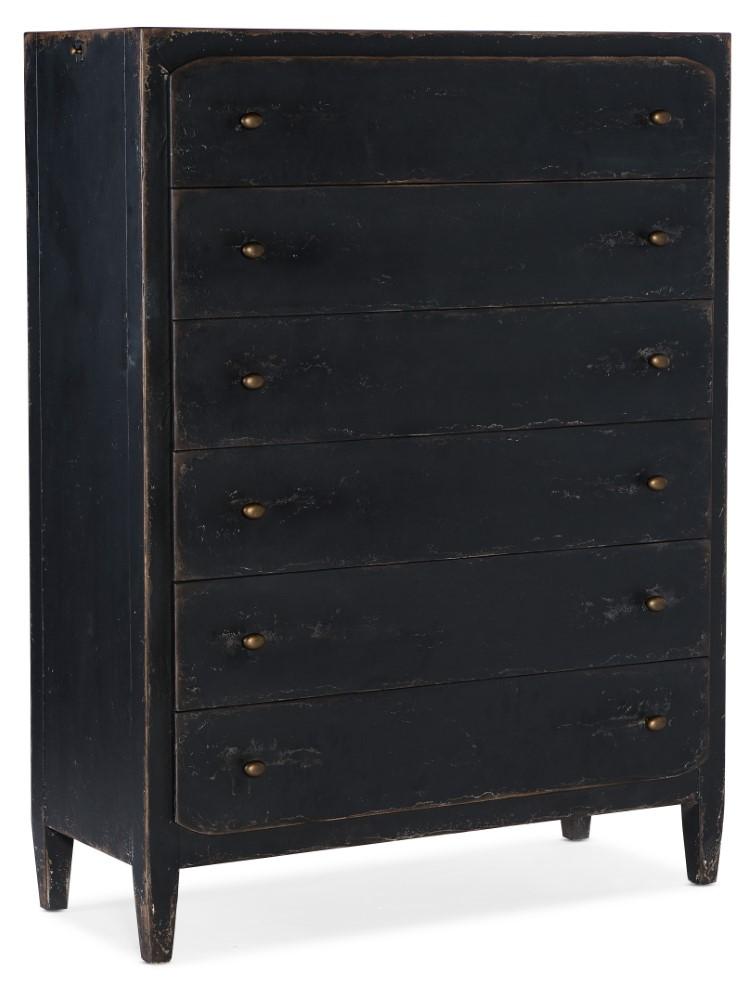 Hooker Furniture - Ciao Bella Six - Drawer Chest - Black - 5805-90010-99 veiw 1