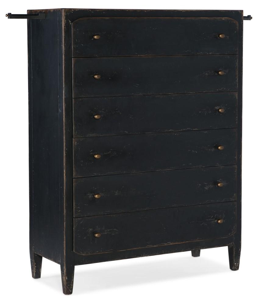 Hooker Furniture - Ciao Bella Six - Drawer Chest - Black - 5805-90010-99 veiw 2
