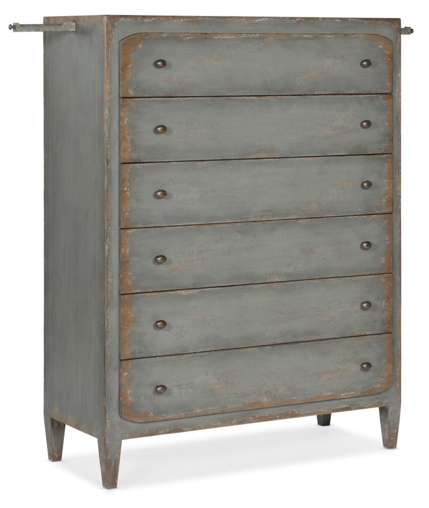 Hooker Furniture - Ciao Bella Six - Drawer Chest - Speckled Gray - 5805-90010-95 veiw 1