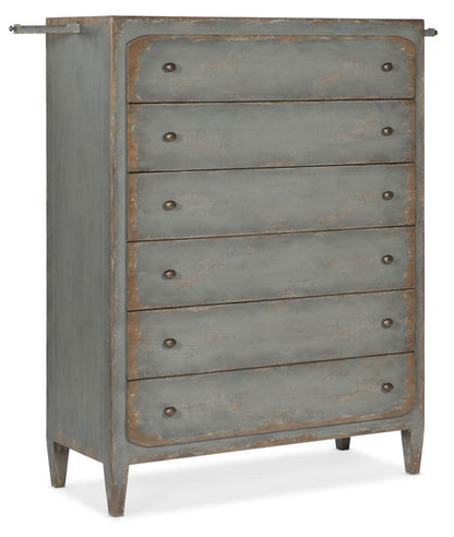 Hooker Furniture - Ciao Bella Six - Drawer Chest - Speckled Gray - 5805-90010-95 veiw 1