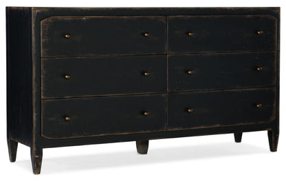 Hooker Furniture - Ciao Bella Six - Drawer Dresser - Black - 5805-90002-99 veiw 1