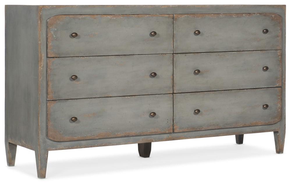 Hooker Furniture - Ciao Bella Six - Drawer Dresser - Speckled Gray - 5805-90002-95 veiw 1