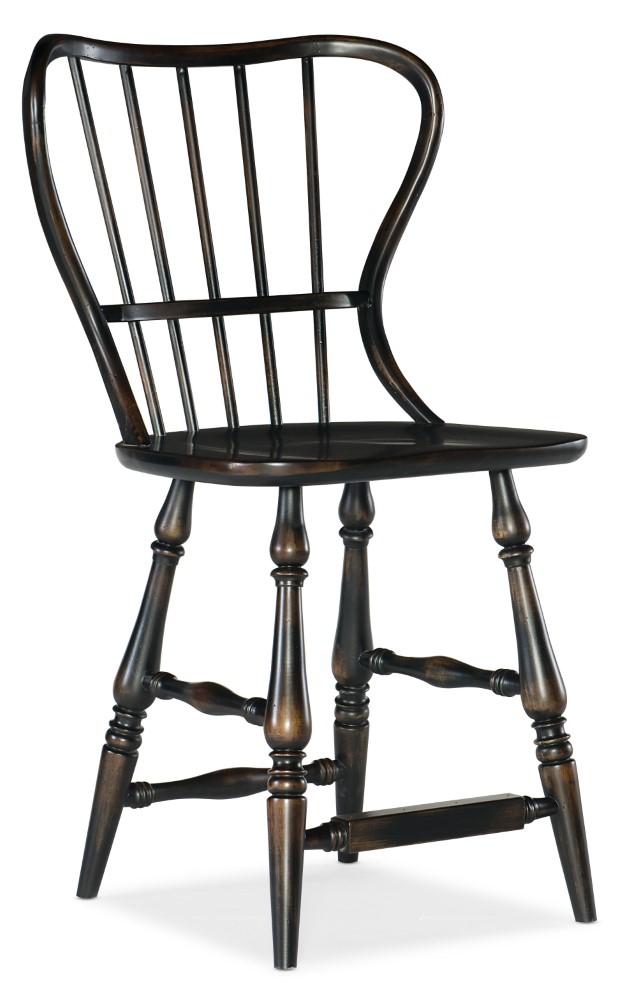 Hooker Furniture - Ciao Bella Spindle Back Counter Stool - Black - 5805-75351-99 veiw 1